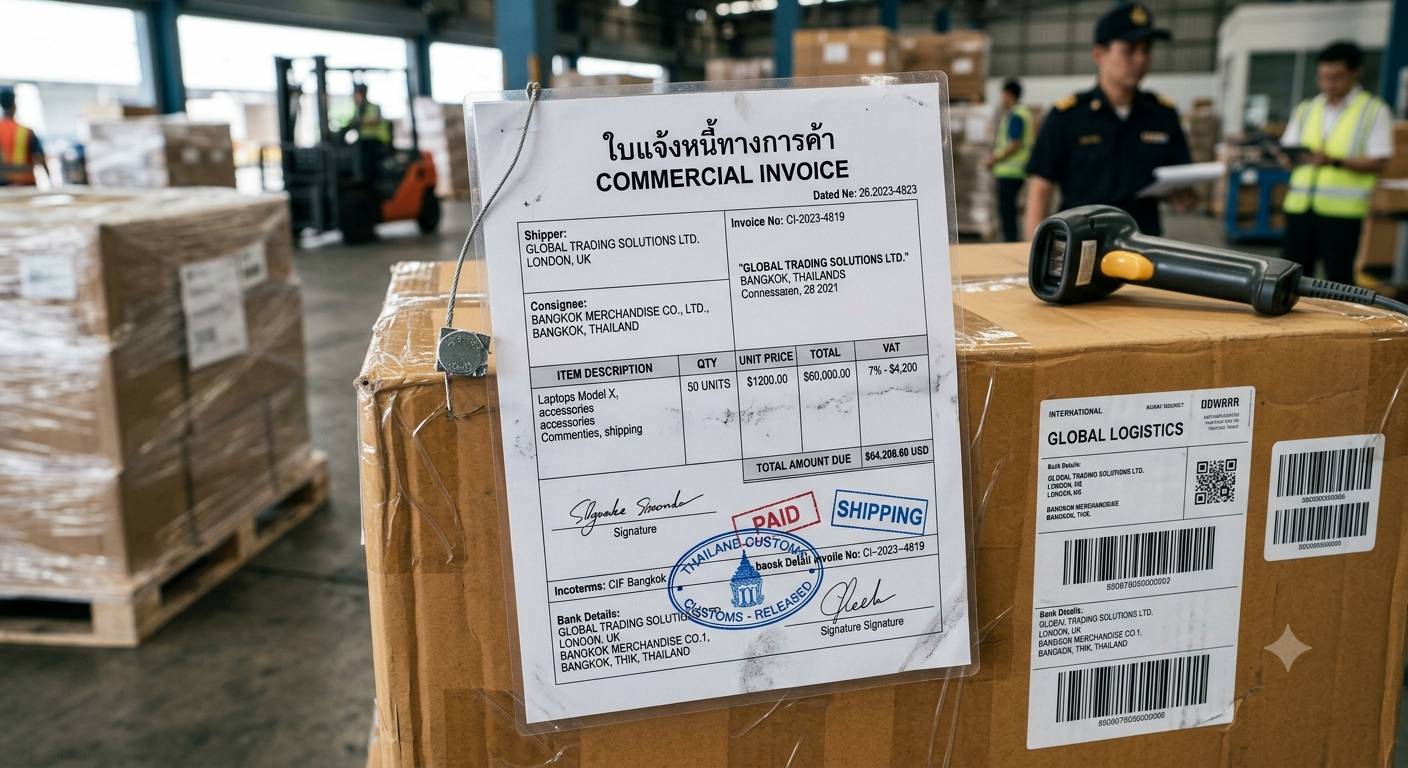 Commercial Invoice ควรมีข้อมูลอะไรบ้างก่อนนำเข้า–ส่งออก